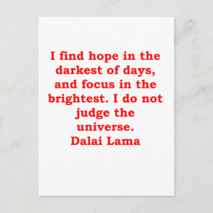 Carte Postale citations du dalaï-lama