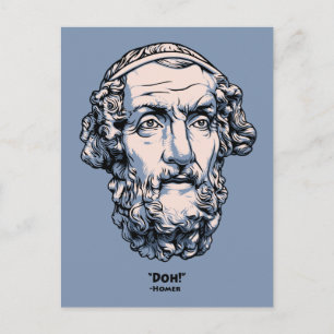 Carte Postale Citations grecques - Homère