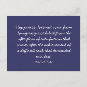 Carte Postale Citations - travail et carrière