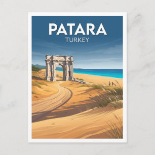 Carte Postale Cité antique de Patara et plage Gelemiş Turquie