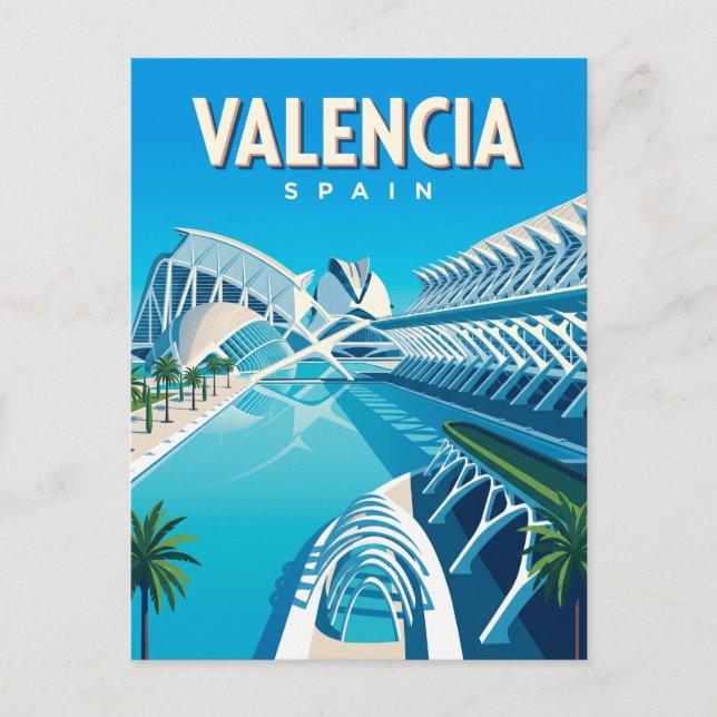 Carte Postale Cité des Arts et des Sciences Espagne (Devant)