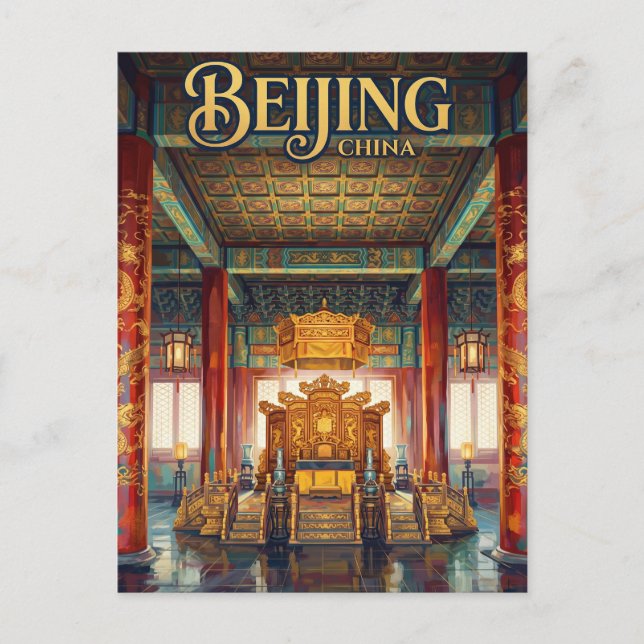 Carte Postale Cité interdite Chine (Devant)