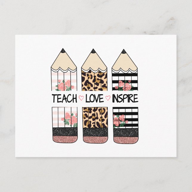 Carte Postale Citer enseigner l'amour inspire  (Devant)