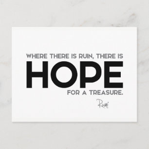 Carte Postale CITES : Rumi : Ruine, espoir