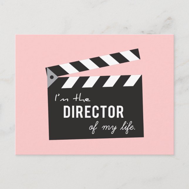 Carte Postale Citez la vie, directeur Action Board, ardoise (Devant)