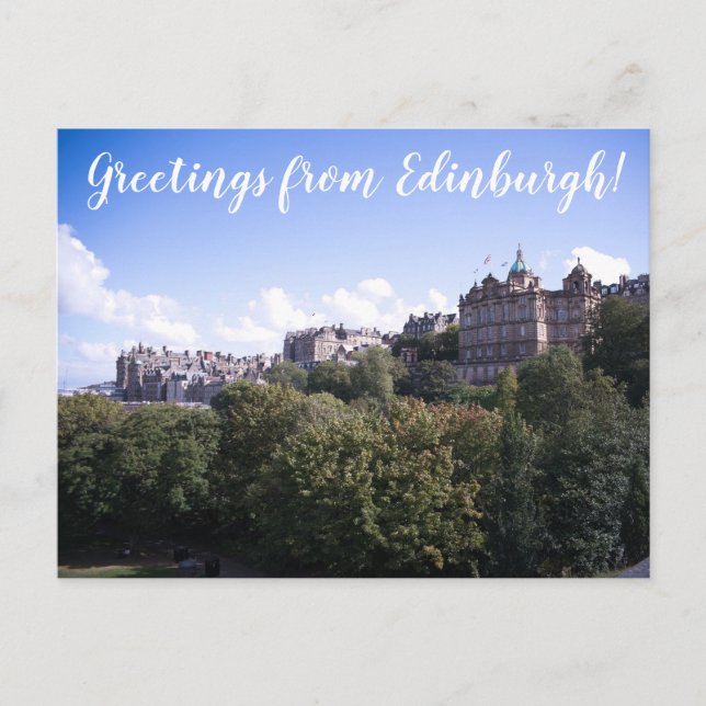 Carte Postale CITINERARIES: Greetings from Edinburgh! (Devant)