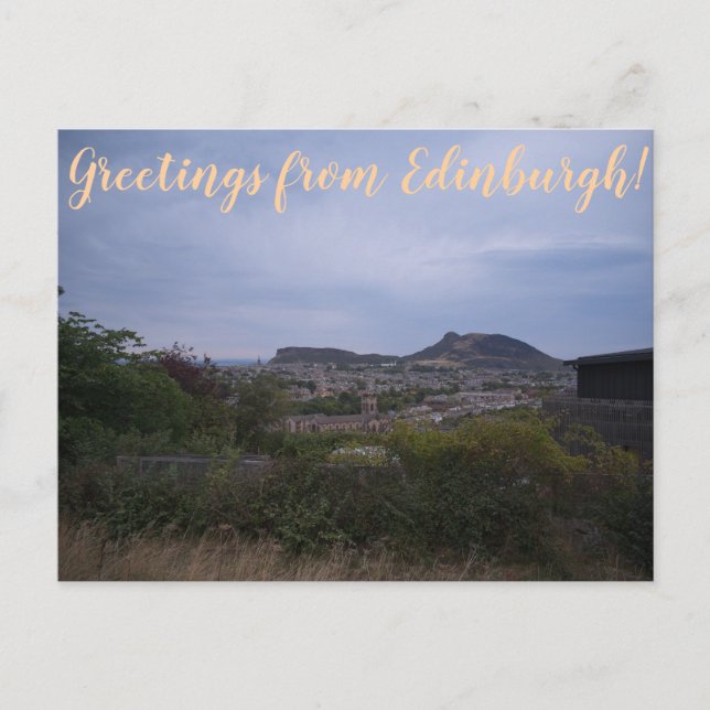 Carte Postale CITINERARIES: Salutations d'Édimbourg ! (Devant)
