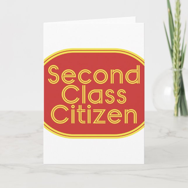 Carte postale citoyenne de deuxième classe (Devant)