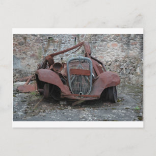 Carte Postale Citroen à Oradour France