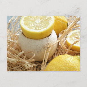 Carte postale citron
