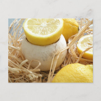 Carte postale citron
