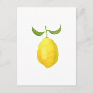 Carte postale citron