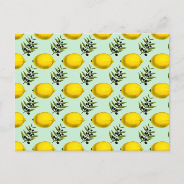 Carte postale Citron et olives pour toujours (Devant)