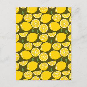 Carte Postale Citron Jaune Moderne Amusant mignon