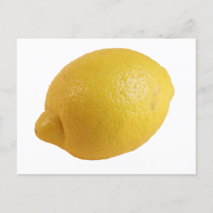 Carte Postale Citron jaune, un Citrus d'écumage clair frais