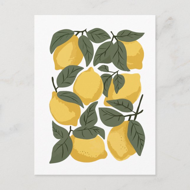 Carte Postale Citron minimal (Devant)