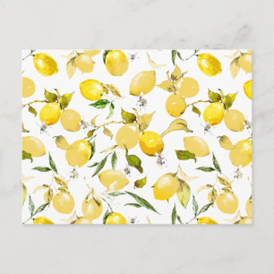 Carte Postale citrons aquarelle 13