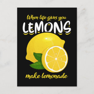 Carte Postale Citrons Drôle Dit Faire De La Lemonade