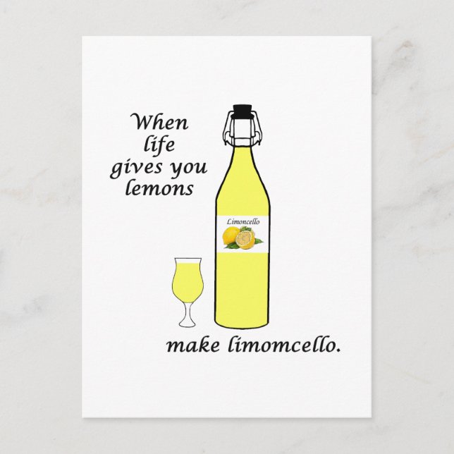 Carte Postale Citrons en Limoncello (Devant)