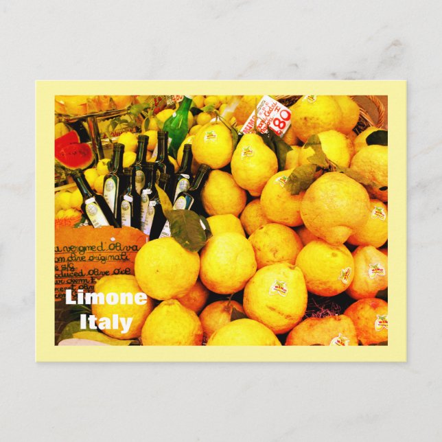 Carte Postale Citrons en Limone Italie (Devant)