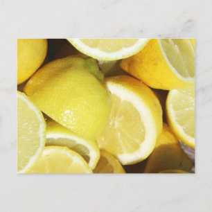 Carte Postale Citrons jaune