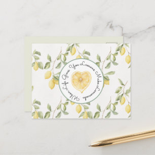 Carte Postale Citrons Jaunes Fruit Limonade