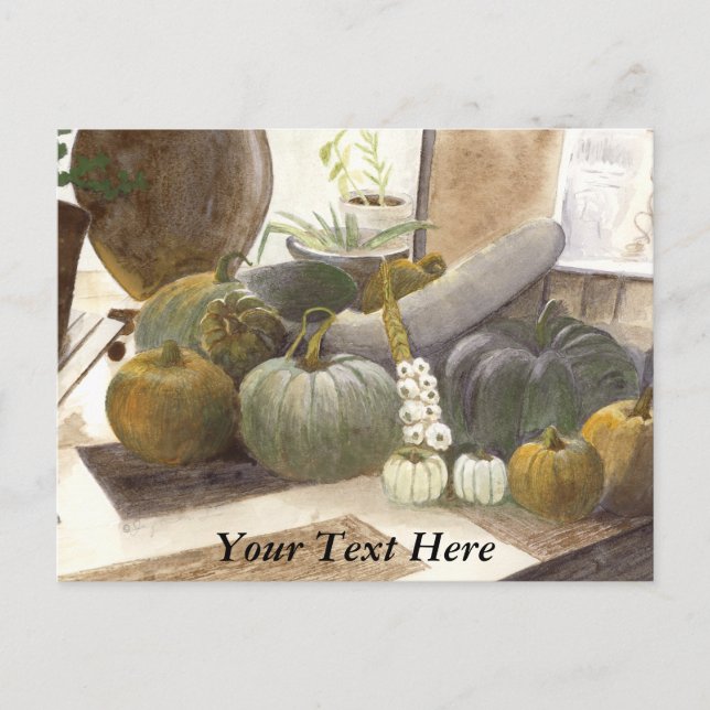 Carte Postale Citrouille (Devant)
