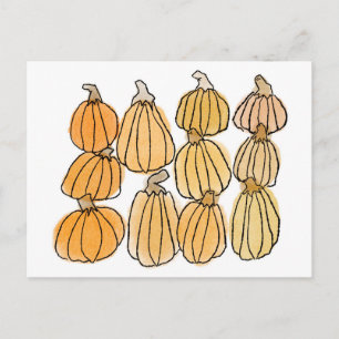 Carte Postale Citrouille