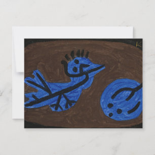 Carte Postale Citrouille Blue Bird - Paul Klee 1939
