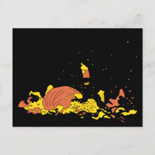 Carte Postale Citrouille brisé