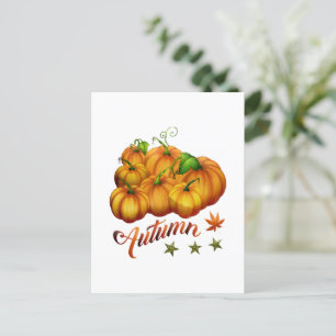 Carte Postale Citrouille d'automne