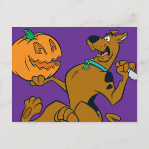Carte Postale Citrouille de sculpture Scooby-Doo