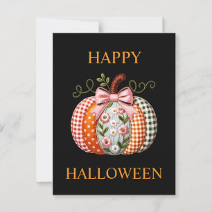 Carte postale Citrouille de style Halloween