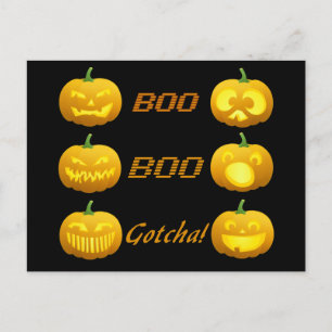 Carte postale Citrouille d'Halloween