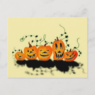 Carte postale Citrouille d'Halloween
