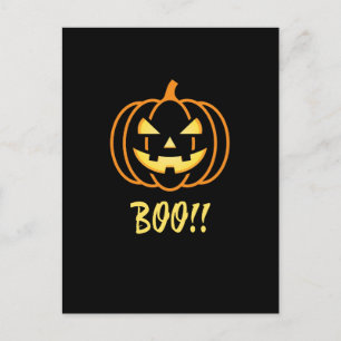 Carte Postale Citrouille d'Halloween classique