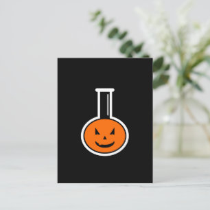 Carte postale Citrouille Halloween Chimie