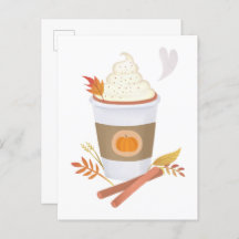 Carte postale citrouille Spice Latte