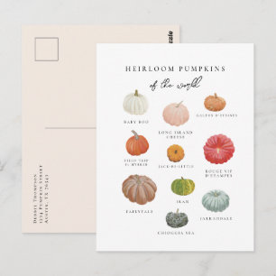 Carte Postale Citrouilles de l'héritier Automne