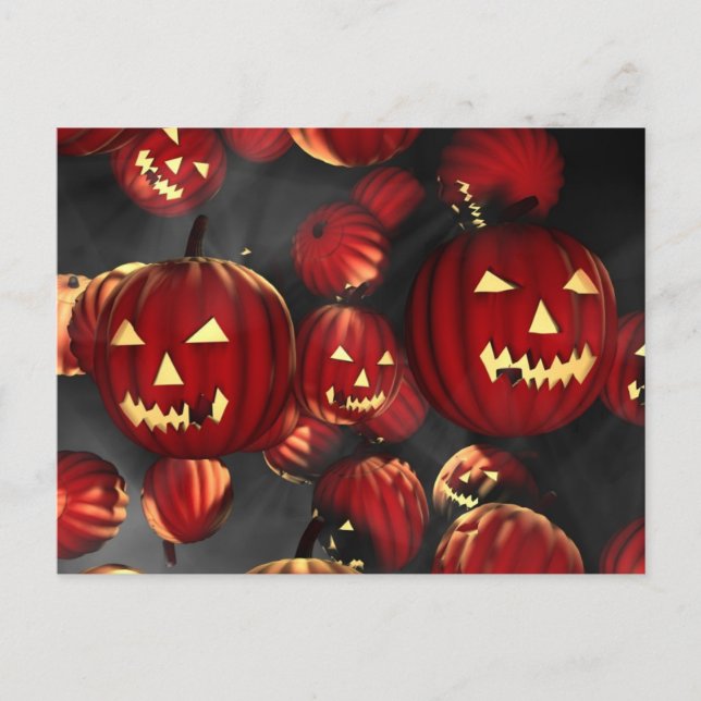 Carte Postale Citrouilles d'Halloween (Devant)