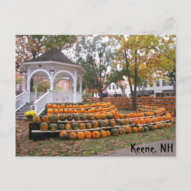 Carte Postale Citrouilles en Keene, NH (Devant)