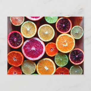 Carte Postale Citrus Dream Citron Lime Orange Fruit