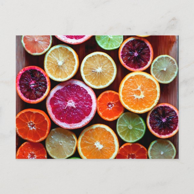 Carte Postale Citrus Dream Citron Lime Orange Fruit (Devant)