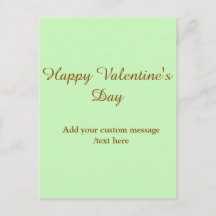 Citrus vert marron joyeuse Saint-Valentin simple