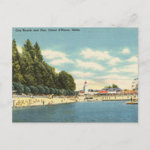 Carte Postale City Beach Pier, Coeur d'Alena, Idaho