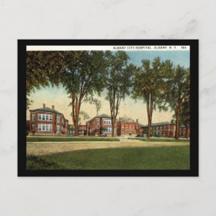 Carte Postale City Hospital, Albany, New York 1928 Vintage
