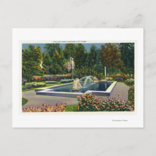 Carte Postale City Park Italien Rose Garden View