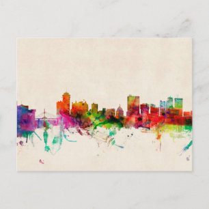 Carte Postale Cityscape de Winnipeg Canada Skyline