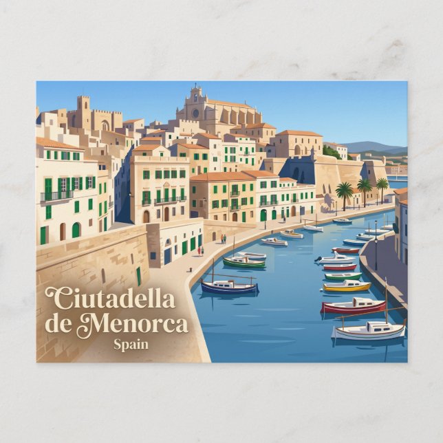 Carte Postale Ciutadella de Menorca Espagne (Devant)