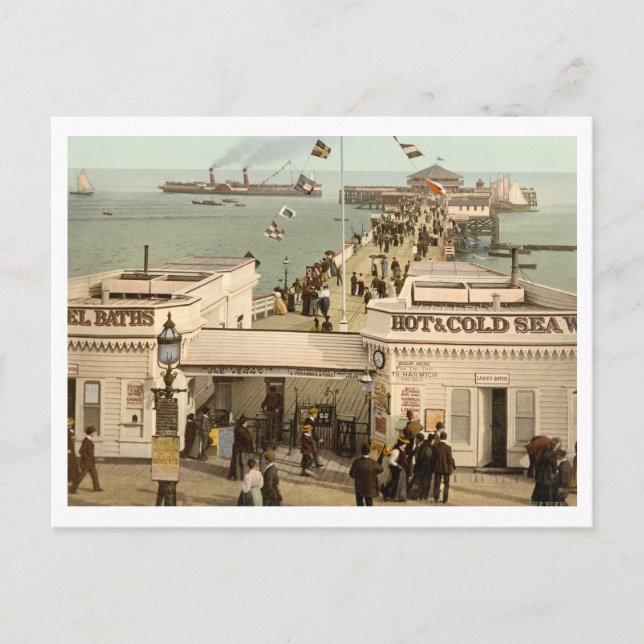 Carte Postale Clacton-on-Sea Pier I, Essex, Angleterre (Devant)